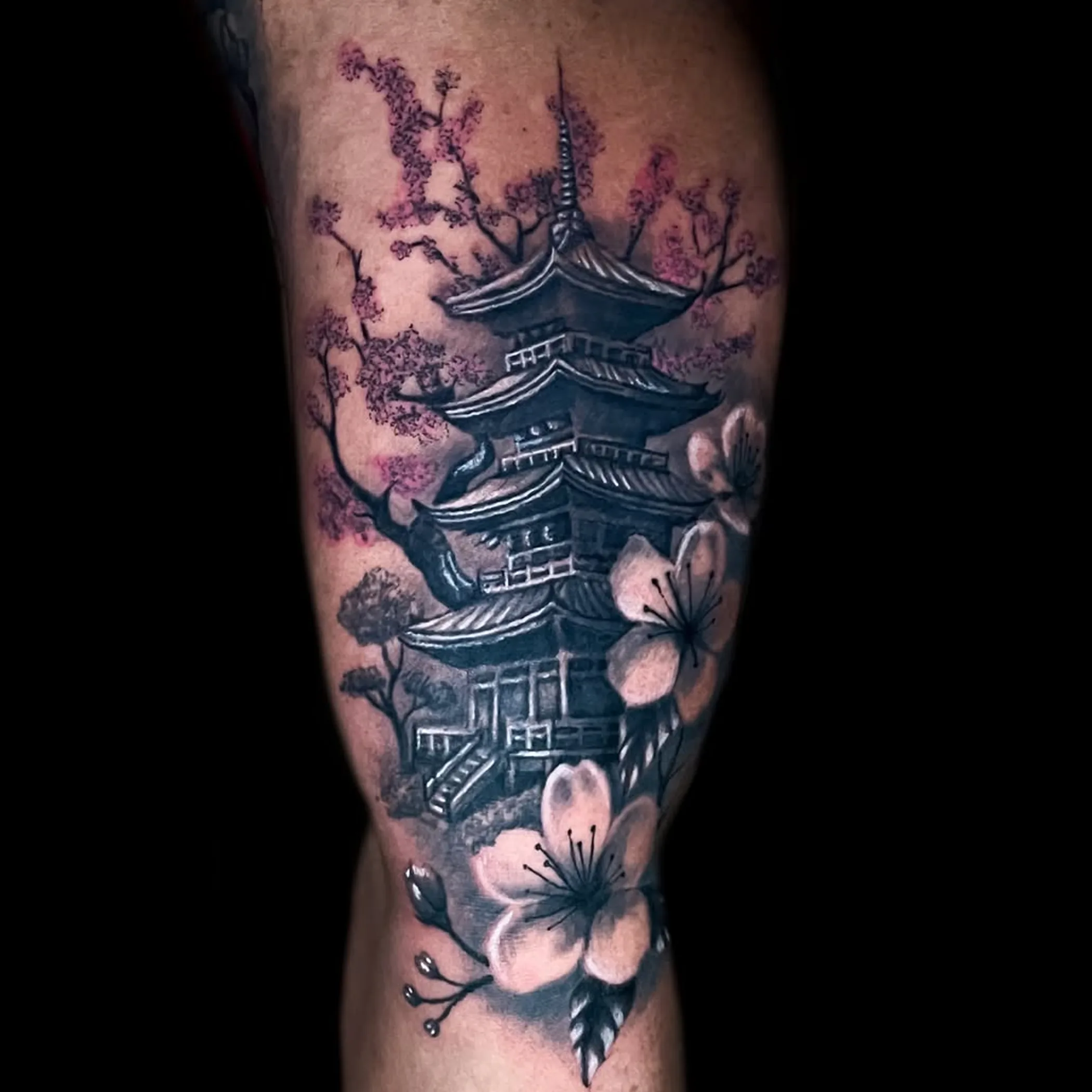 close-up of cosmetic tattoo on skin