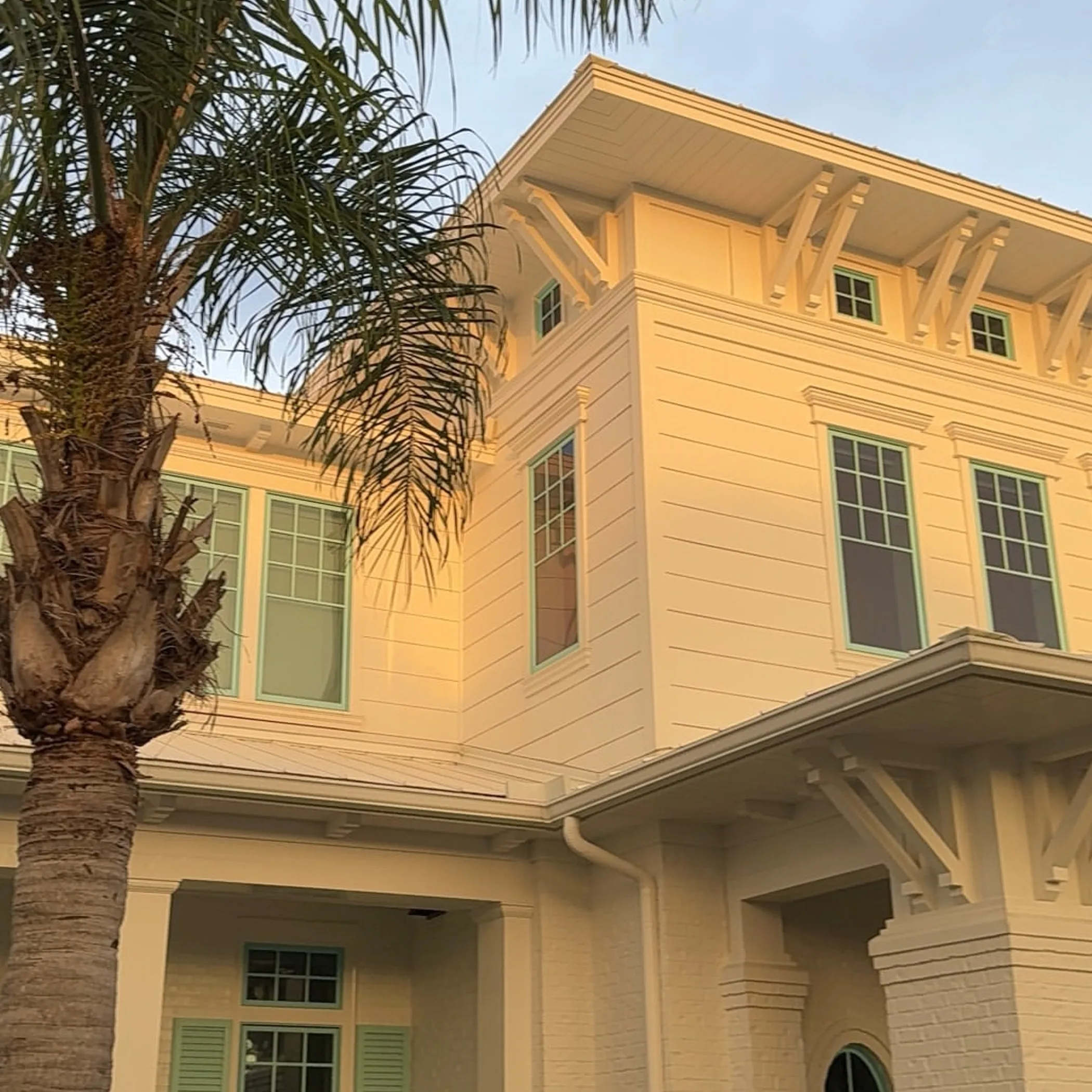 house exterior with fascia and windows