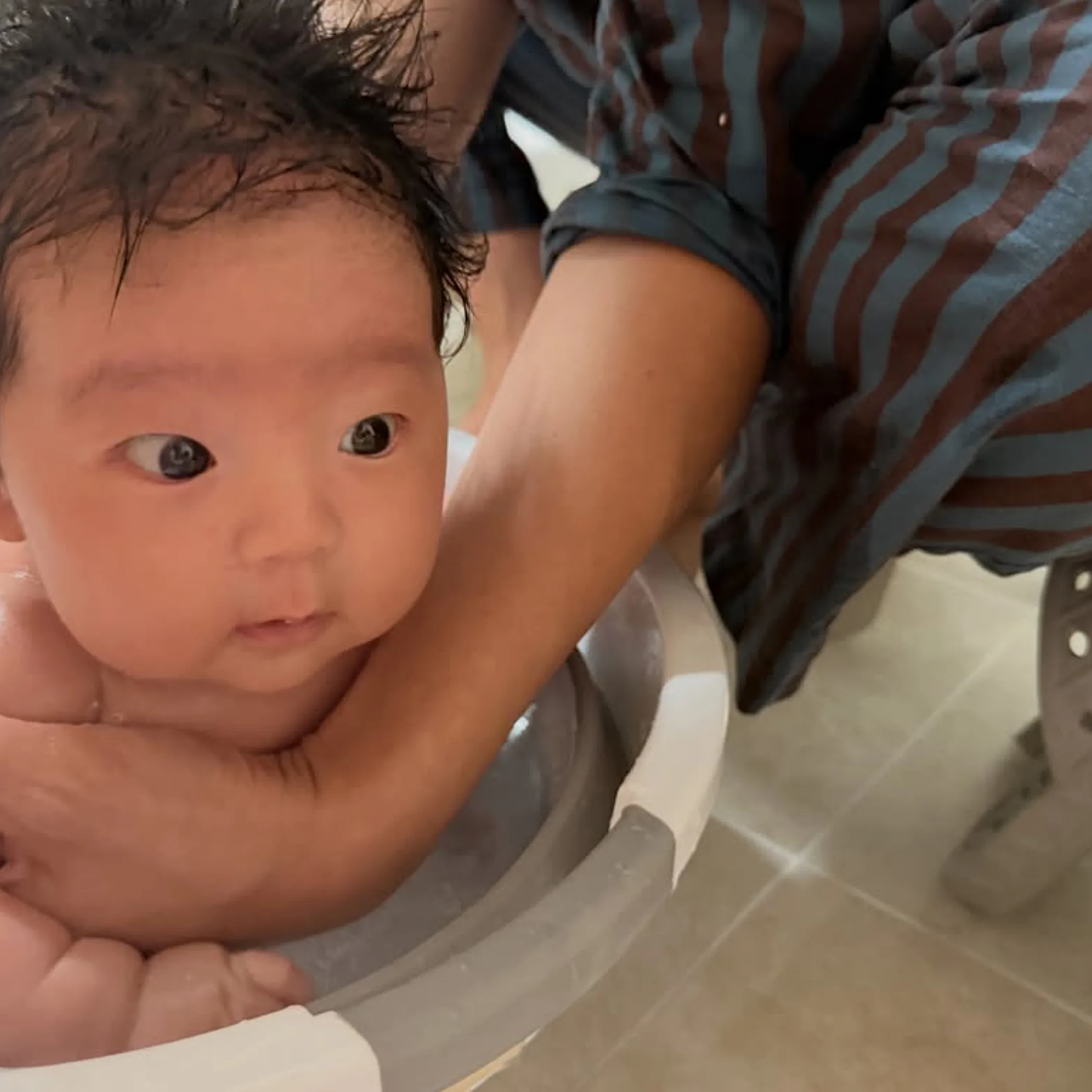 baby bath and hot water safety