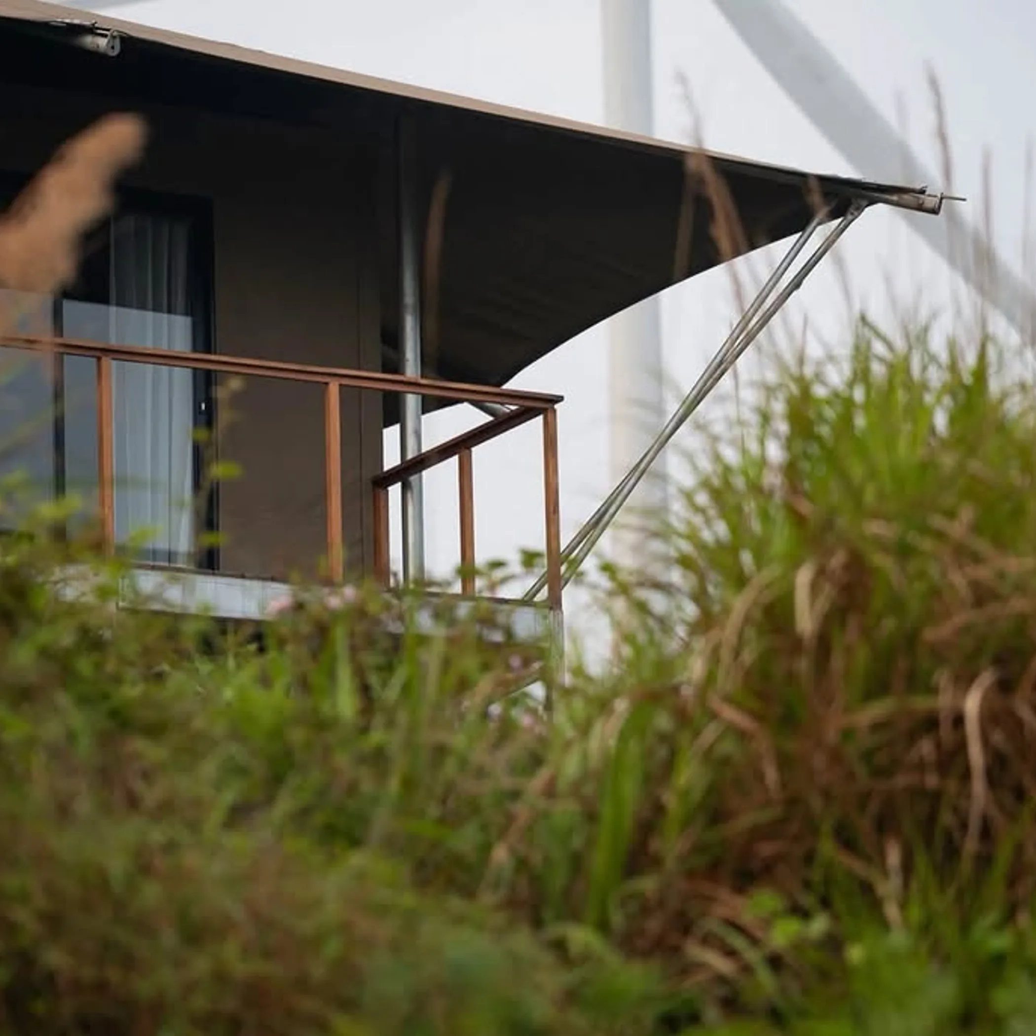 low-impact tented retreat in nature